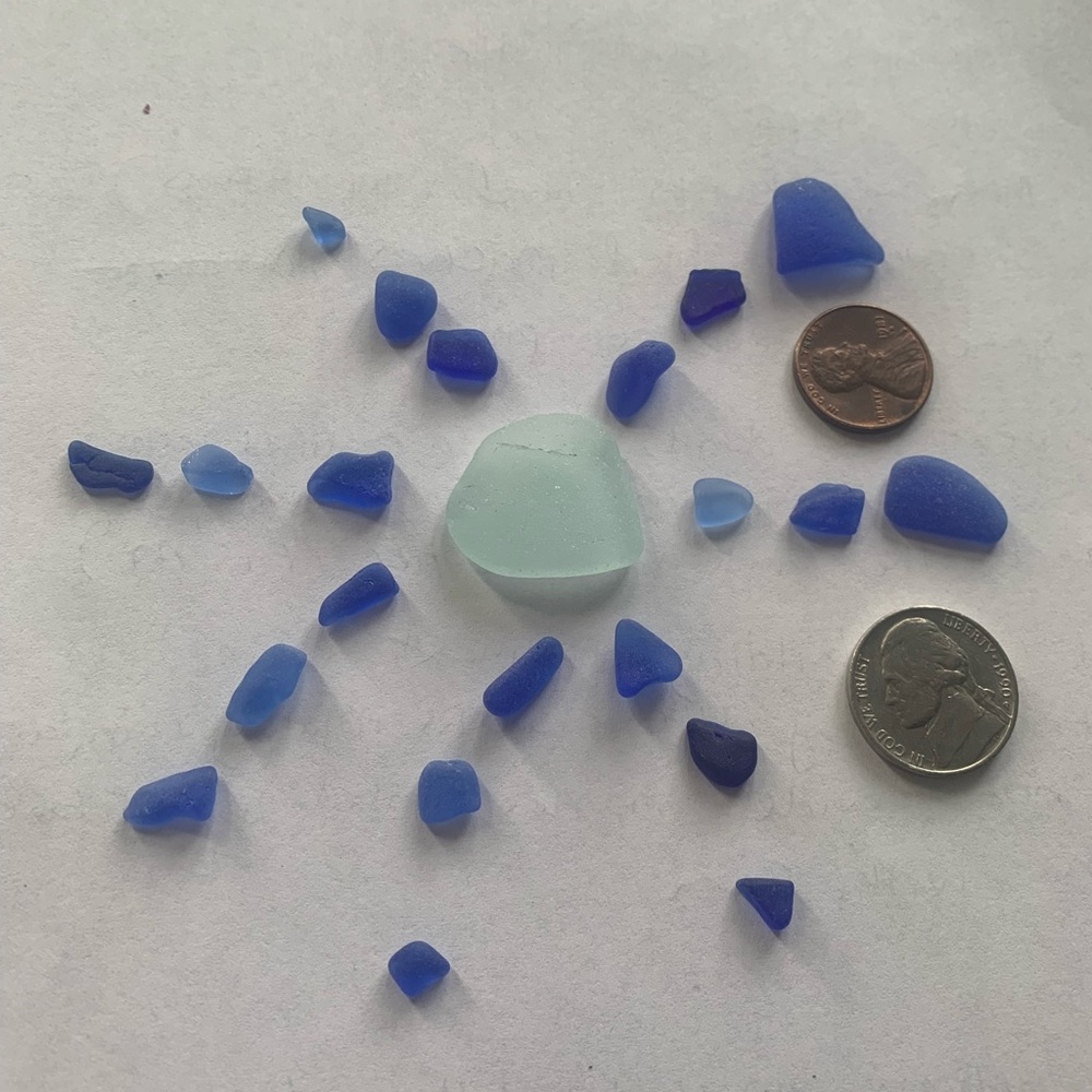 Blue seaglass